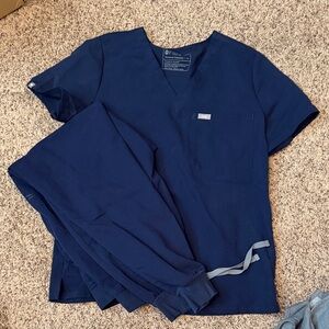 Figs Deep Blue Scrub Ensemble